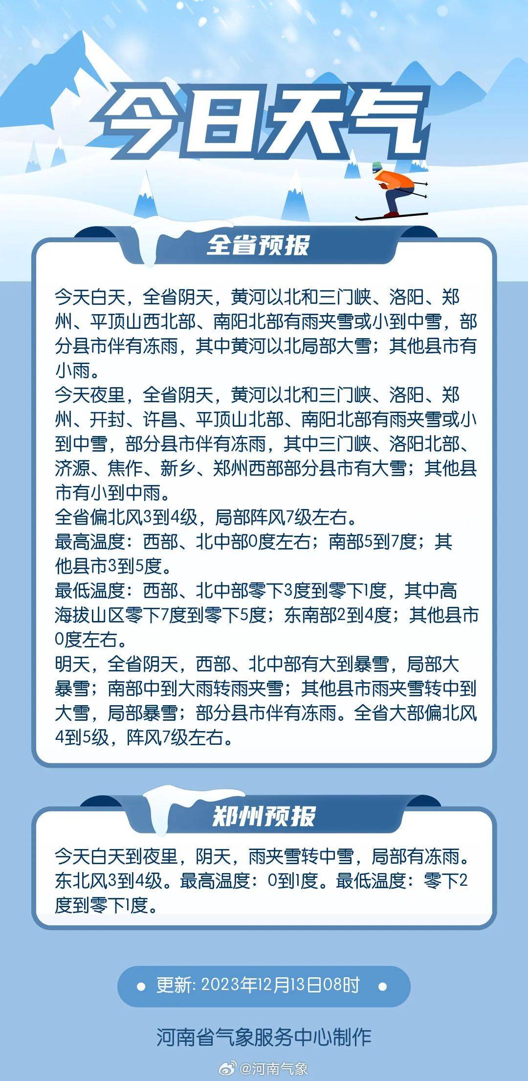 中央气象台发布寒潮暴雪黄色预警，警惕极端天气风险！